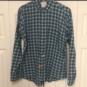 Billy Reid John T long sleeve plaid button up